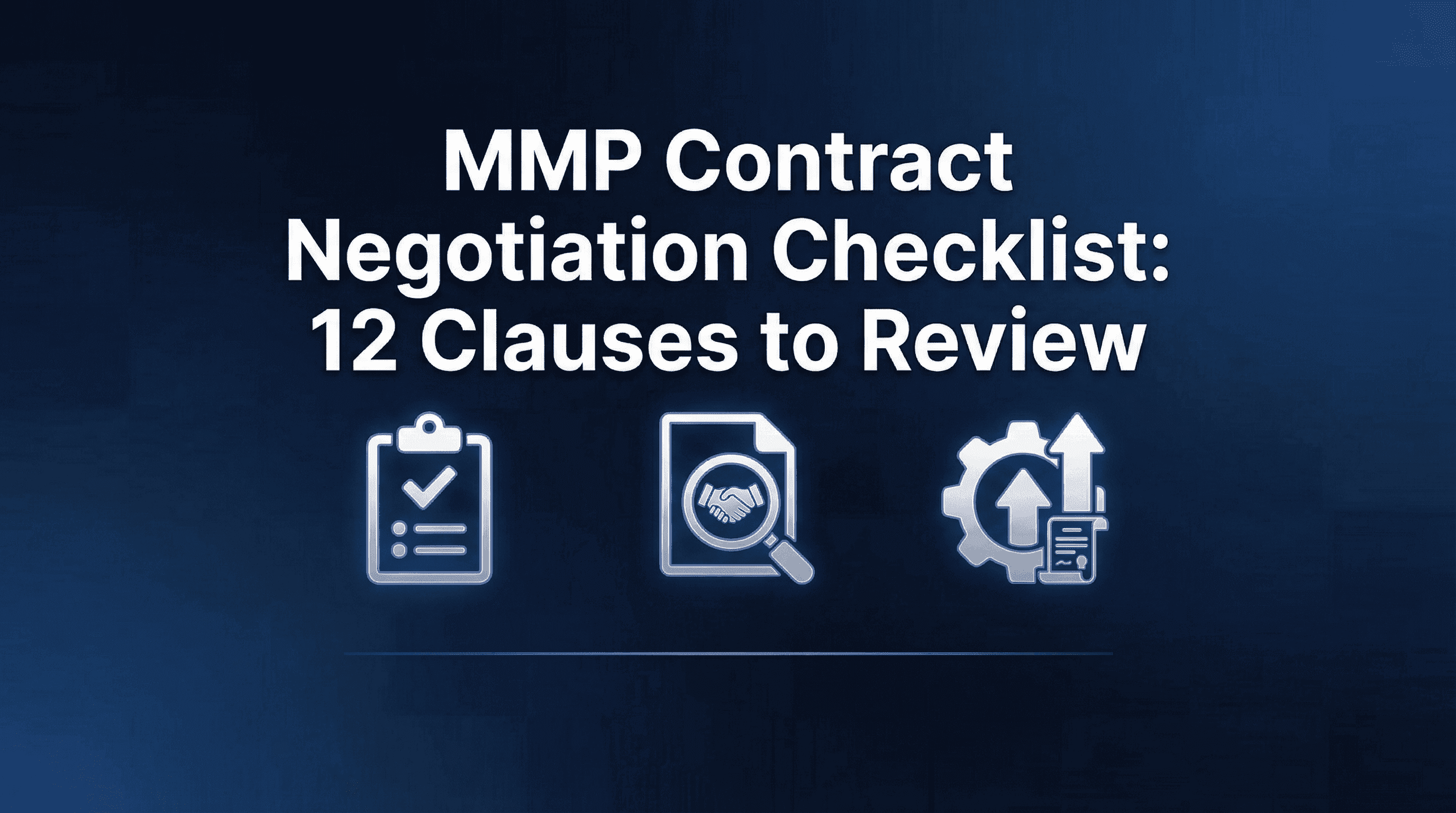 MMP Contract Negotiation Checklist: 12 Clauses to Review Before You Sign