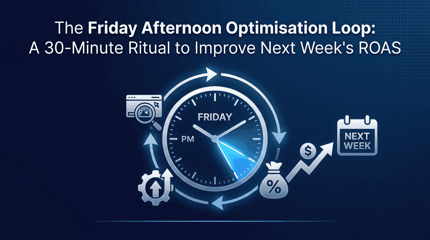 The Friday Afternoon Optimisation Loop: A 30-Minute Ritual to Improve Next Week's ROAS