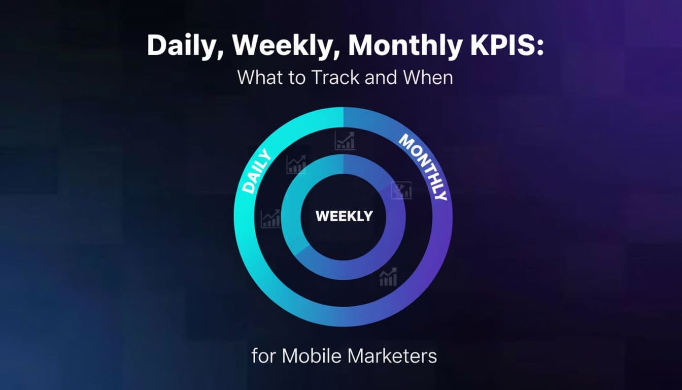 Daily, Weekly, Monthly KPIs: What to Track and When for Mobile Marketers