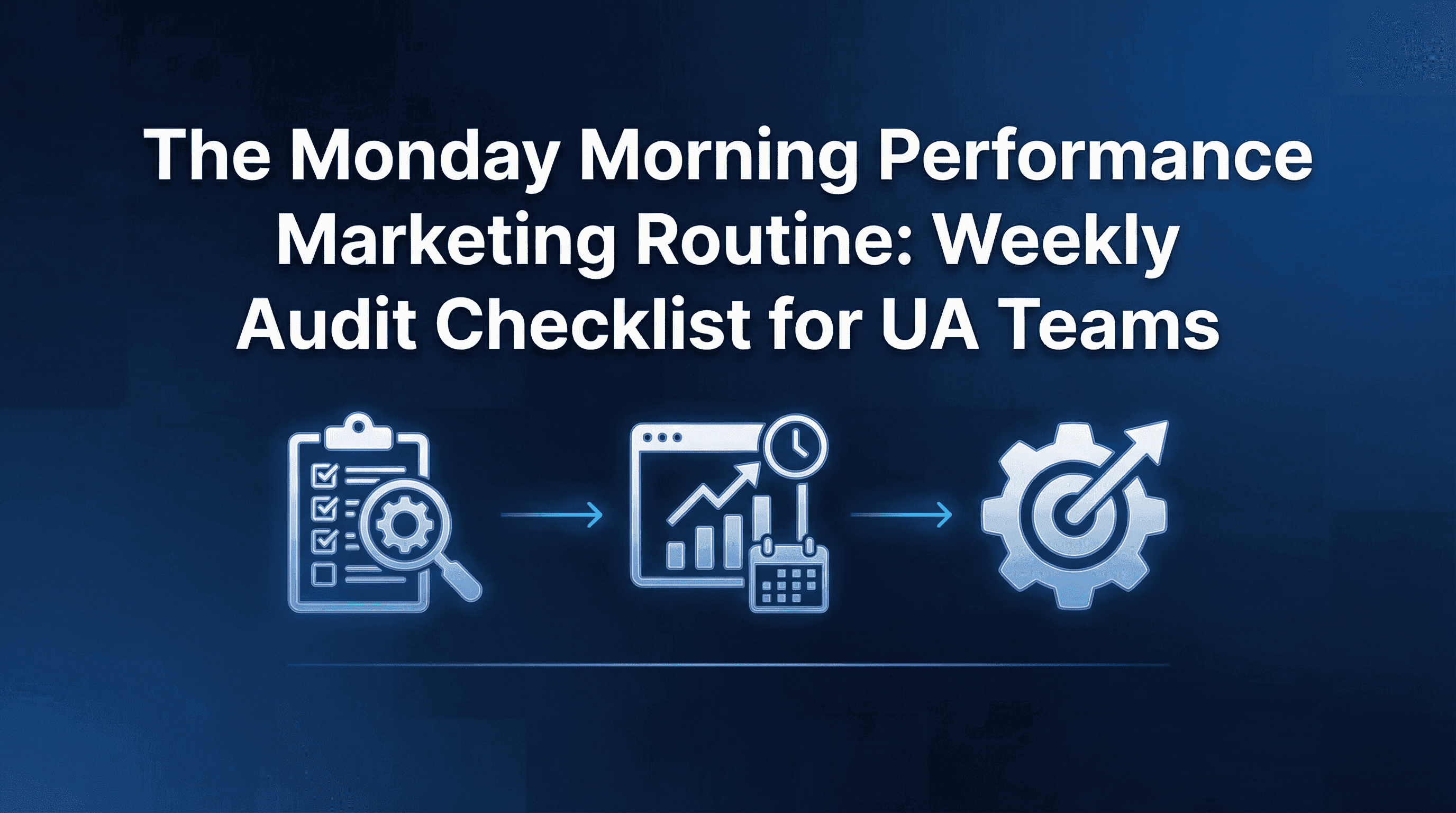 The Monday Morning Performance Marketing Routine: Weekly Audit Checklist for UA Teams
